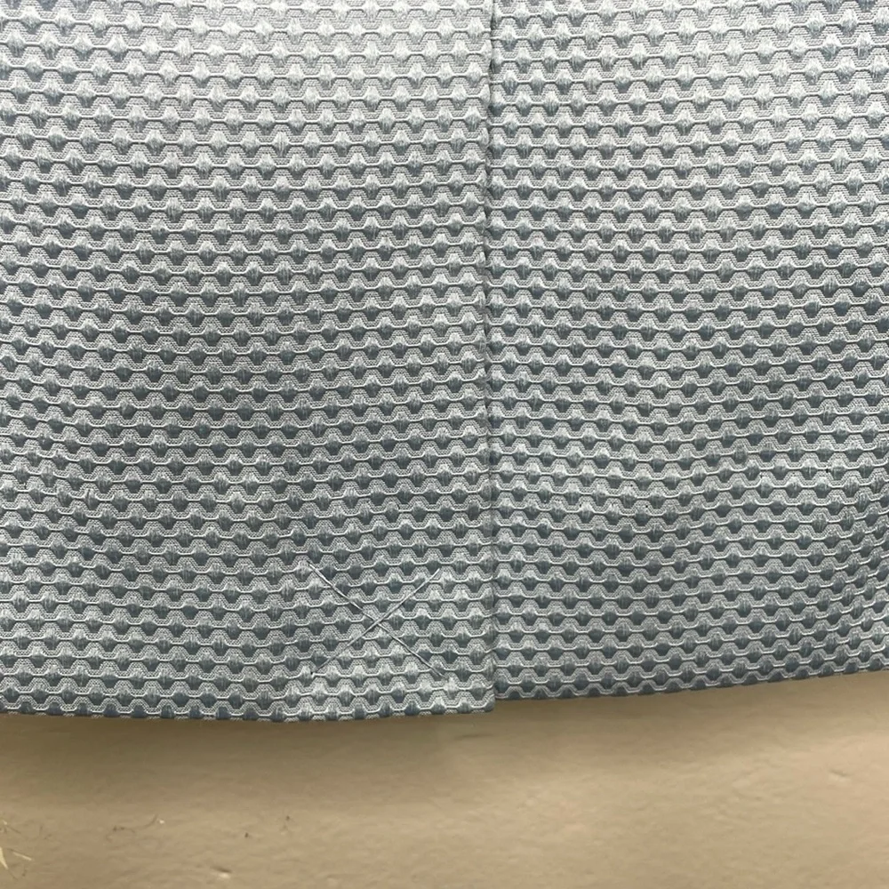 THE LIMITED Pencil Skirt Blue Swiss Dot Silver Metal Detail Corporate Career 4